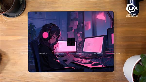 Ảnh đại diện sản phẩm Dán Skin Laptop Surface Hình Cô Gái Mã 03