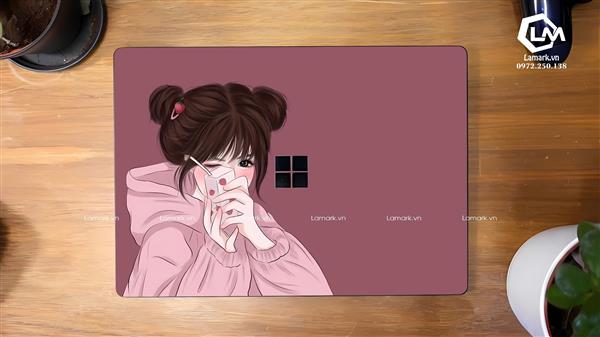 Ảnh đại diện sản phẩm Dán Skin Laptop Surface Hình Cô Gái Mã 07