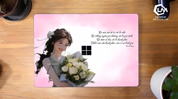 Ảnh đại diện sản phẩm Dán Skin Laptop Surface Hình Cô Gái Mã 08