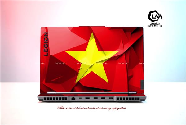 Ảnh đại diện sản phẩm Dán Skin Laptop Lenovo Hình Cờ Việt Nam 08