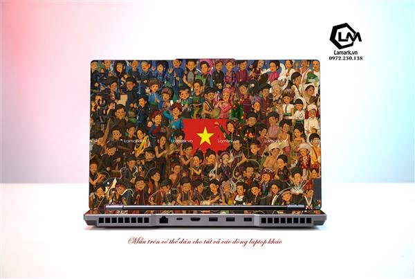 Ảnh đại diện sản phẩm Dán Skin Laptop Lenovo Hình Cờ Việt Nam 17