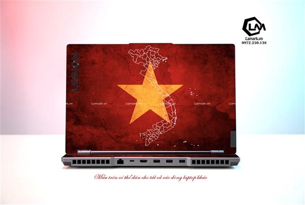 Ảnh đại diện sản phẩm Dán Skin Laptop Lenovo Hình Cờ Việt Nam 27