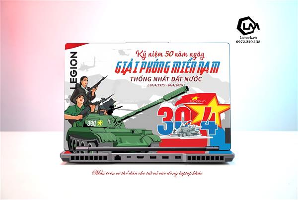 Ảnh đại diện sản phẩm Dán Skin Laptop Lenovo Hình Cờ Việt Nam 30
