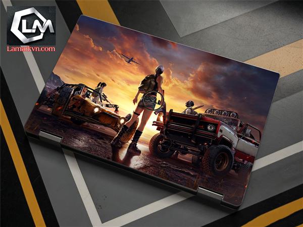 Ảnh đại diện sản phẩm |Dán skin laptop nhân vật hoạt hình, truyện tranh , pubg D346