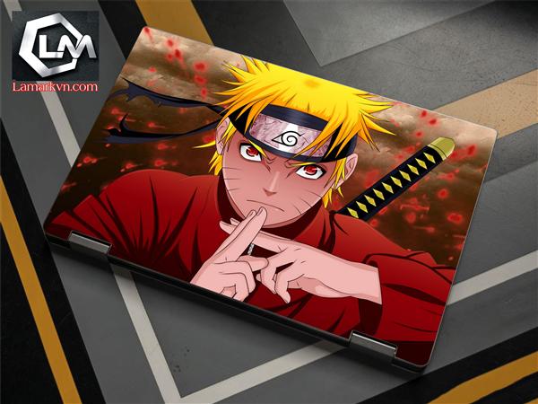 Ảnh đại diện sản phẩm Dán skin laptop mặt lưng và full phím naruto D336