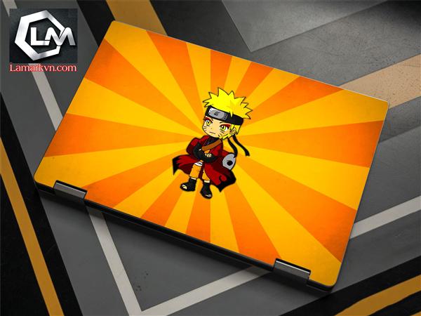 Ảnh đại diện sản phẩm Dán skin laptop mặt lưng và full phím naruto D329