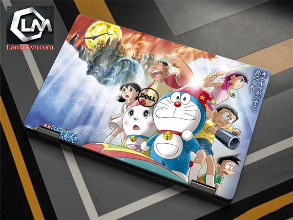 Ảnh đại diện sản phẩm Dán skin laptop mặt lưng và full phím Doraemon D327
