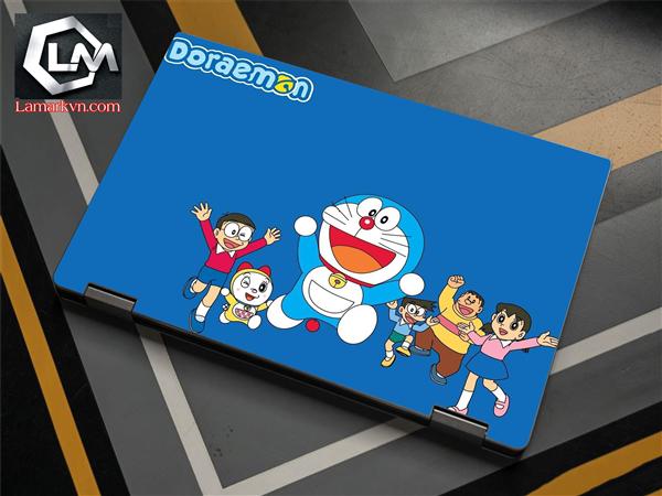 Ảnh đại diện sản phẩm Dán skin laptop mặt lưng và full phím Doraemon D326