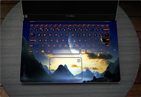 Ảnh đại diện sản phẩm Dán skin laptop Bầu trời  , Galaxy, bản đồ A55