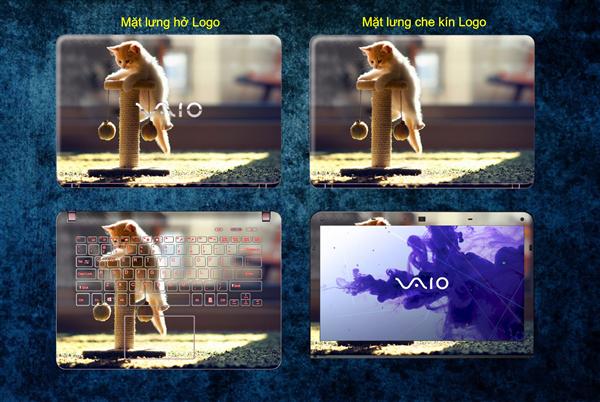 Ảnh đại diện sản phẩm Dán skin full 3 mặt lưng, full phím, viền màn hình mèo dễ thương V41