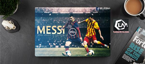 Ảnh đại diện sản phẩm Dán skin laptop mặt lưng và full phím bóng đá D164