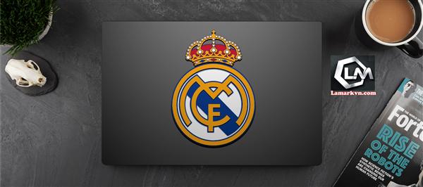 Ảnh đại diện sản phẩm Dánskin laptop mặt lưng và full phím bóng đá , real madrid D125