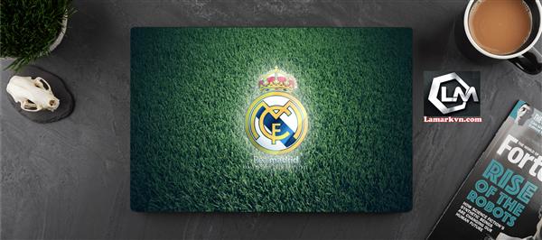 Ảnh đại diện sản phẩm Dán skin laptop mặt lưng và full phím bóng đá , realmadrid D123