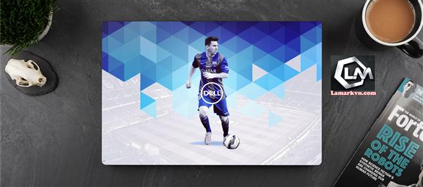 Ảnh đại diện sản phẩm Dán skin laptop mặt lưng và full phím bóng đá , messi D118