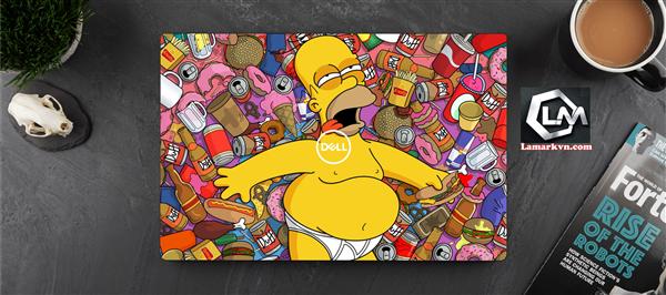 Ảnh đại diện sản phẩm Dán skin laptop mặt lưng và full phím bart deadpool D46