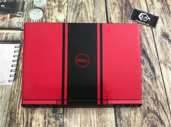 Ảnh đại diện sản phẩm skin laptop Dell sọc đỏ đen