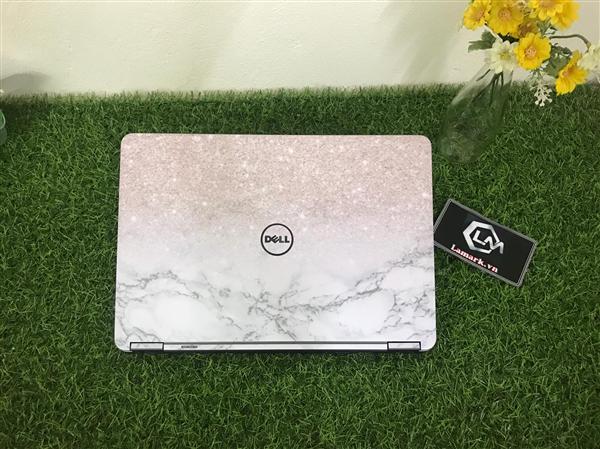 Ảnh đại diện sản phẩm skin laptop Dell vân đá trắng hồng nhạt