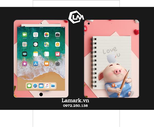 Ảnh đại diện sản phẩm Skin ipad 2 mặt hình heo hồng dễ thương