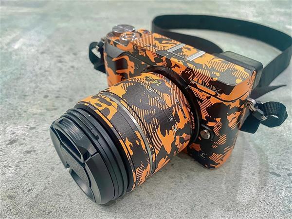 Ảnh đại diện sản phẩm Skin Máy Ảnh Vân Nổi 3M Orange Camo (Camo Cam)