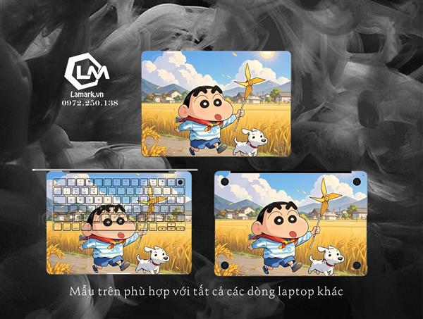 Ảnh đại diện sản phẩm Dán skin Macbook Hình Shin Cậu Bé Bút Chì 03