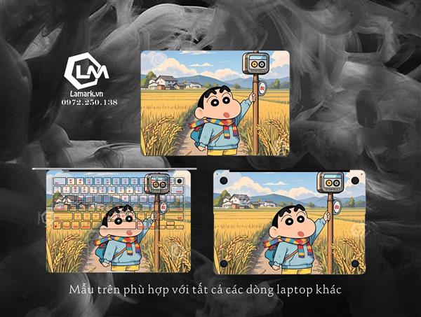 Ảnh đại diện sản phẩm Dán skin Macbook Hình Shin Cậu Bé Bút Chì 05